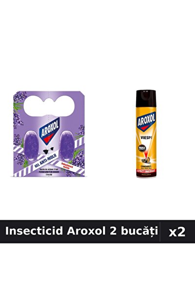 Aroxol Set 2 Insecticid - Pastile Anti-Insecte + Spray 400ml - Protecție Casă