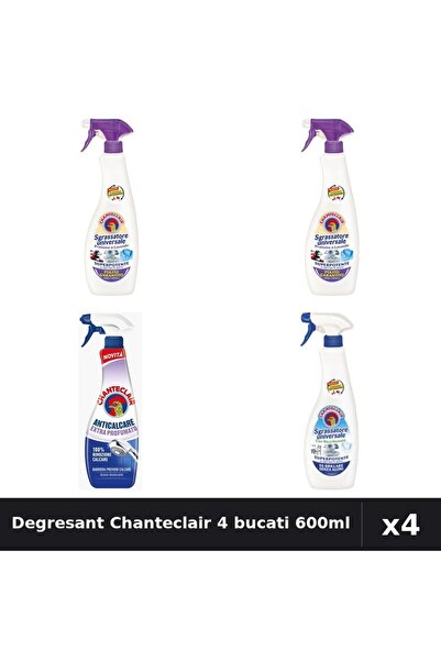 Chanteclair Set 4 Degresant Universal 600-625ml - Lavanda, Mosc Alb, Bicarbon...