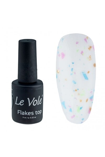 Le Volente Top coat unghii, 9 ml, Le Vole Flakes 11