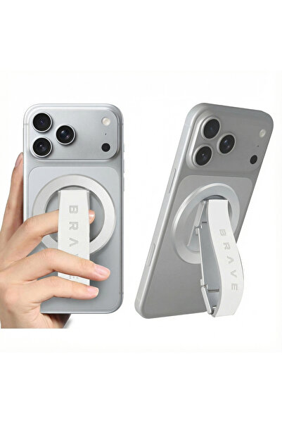 Brave MagGrip 3-in-1 Magnetic Phone Grip & Kickstand – 360° Rotatable, MagSaf...