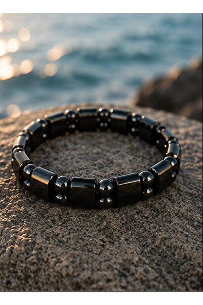 Deniz Doğal Taş Hematite Bracelet 18-19