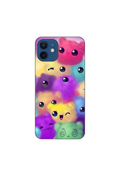 OEM Husa compatibila cu Apple iPhone 12 Silicon Gel Tpu Model Pufosi Colorati