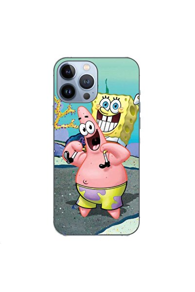 OEM Husa compatibila cu Apple iPhone 13 Pro Max Silicon Gel Tpu Model Spongebob