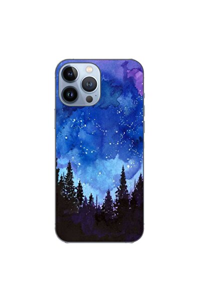 OEM Husa compatibila cu Apple iPhone 13 Pro Max Silicon Gel Tpu Model Night F...