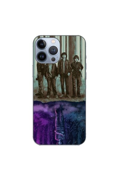OEM Husa compatibila cu Apple iPhone 13 Pro Max Silicon Gel Tpu Model Strange...