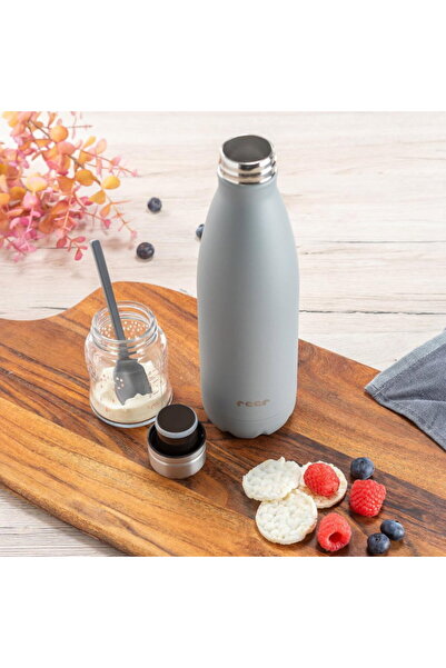 reer Colour vacuum insulated stainless steel drinking bottle, 500 ml, grey, 9...
