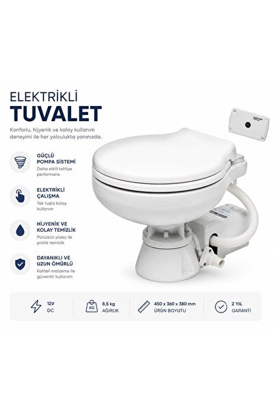 OSCULATI tekne marin tuvalet 12 volt