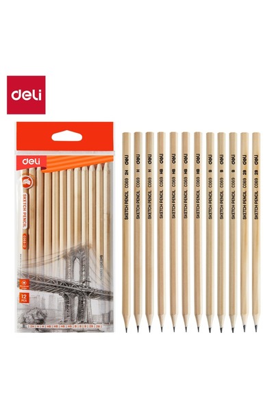 Deli SKETCH PENCILS (2H, H, HB, B, 2B) SETS