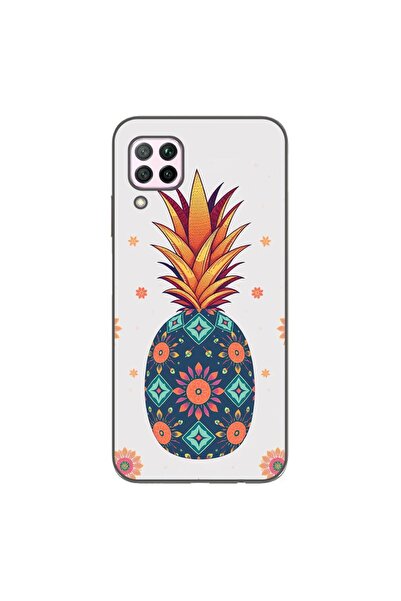 OEM Husa compatibila cu Huawei P40 Lite Silicon Gel Tpu Model Floral Pineapple