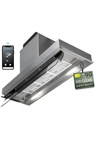 Turbionaire Enia 90 Plus TNP90BS Built-in Hood, 800 m³/h, WiFi, Class A+, Tou...
