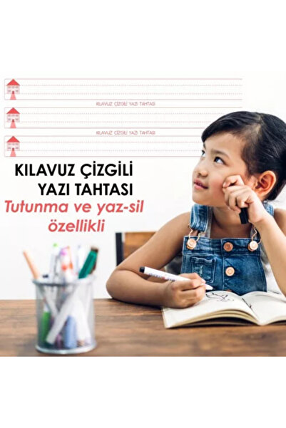 Kılavuz Çizgili Kağıt Yazı Tahtası 100x56cm
