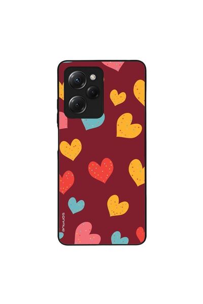 Sonique Θήκη Heart Series για Xiaomi Poco X5 Pro 5G Μπορντώ