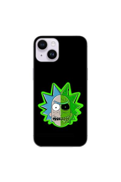 OEM Husa compatibila cu Apple iPhone 14 Silicon Gel Tpu Model Rick And Morty ...