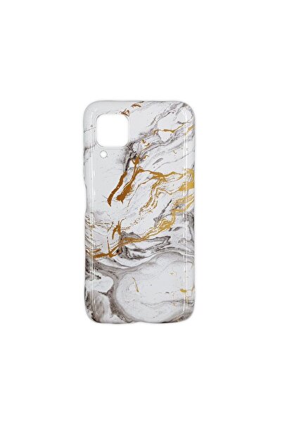 OEM Θήκη Marble Silicon Huawei P40 Lite White