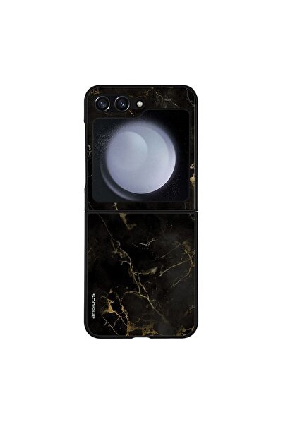 Sonique Θήκη Marble Series για Samsung Galaxy Z Flip 5 Μαύρο 01
