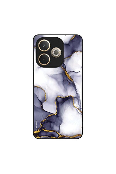 Sonique Θήκη Marble Series για Oppo A5 Pro 5G Μωβ Γκρι