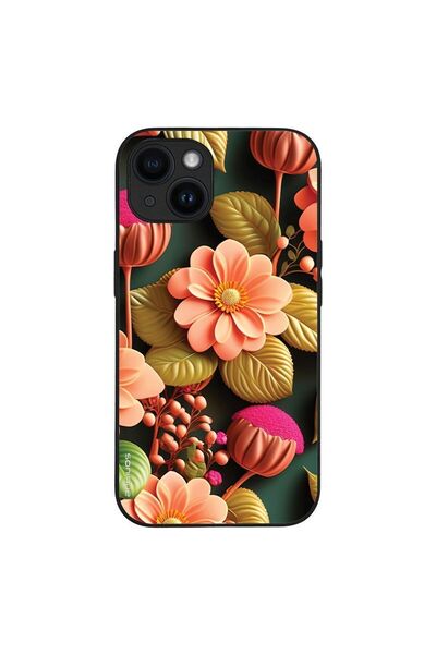 Sonique Θήκη 3D Flower Series για Apple iPhone 14 Σομόν