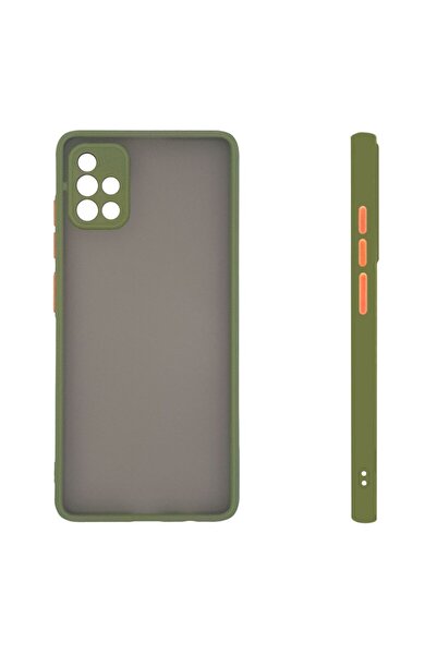 Sonique Θήκη Σιλικόνης Color Button Bumper Samsung Galaxy A51 Πράσινο Ανοιχτό