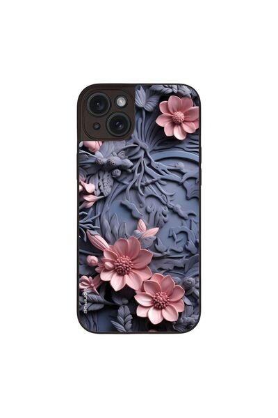Sonique Θήκη 3D Flower Series για Apple iPhone 15 Plus Ροζ 02