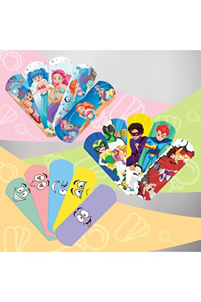 lollybant Desenli yarabandı seti Lolipop hediyeli - stant 15 kutu
