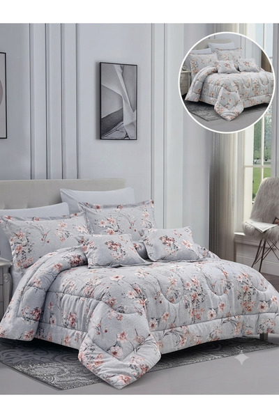 ALMIAAD Double Bed Sheet Summer Cool - Microfiber - 6 Pieces - Summer Quilt 6...