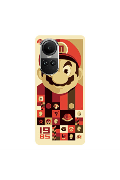 Other Oppo Reno10 5G Super mario Transparent Silicone TPU Θήκη