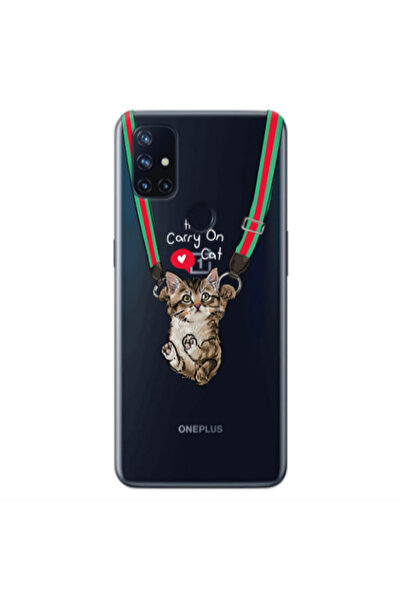 Other Oneplus Nord 10 Swinging cat Transparent Silicone TPU Θήκη