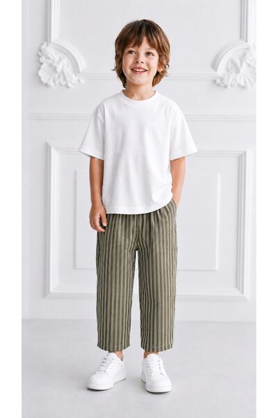 Laciel Prs Boy's Striped Balloon Jeans