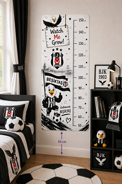 MaisonVelinCo Beşiktaş Kartal Temalı Çocuk Odası Boy Ölçer Duvar Stickerı