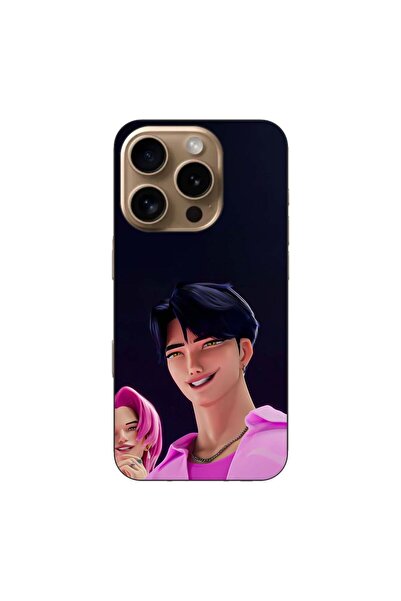 OEM Husa compatibila cu Apple iPhone 16 Pro Silicon Gel Tpu Model KPop Demon ...