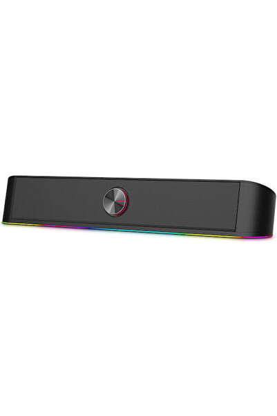 Nod Airglow Ηχομπάρα 2.0 Ηχεία με RGB 6W Μαύρο