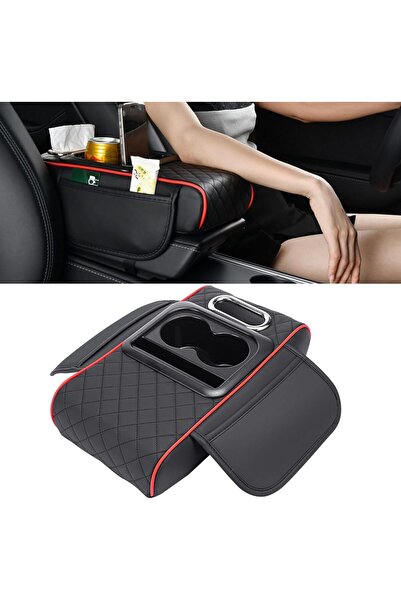 Generic Car Armrest Cushion, Car Center Console Cover, Leather Armrest Cover ...