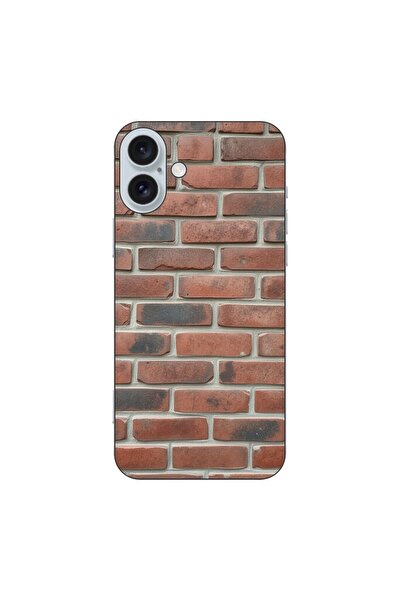 OEM Husa compatibila cu Apple iPhone 16 Plus Silicon Gel Tpu Model Brick Wall