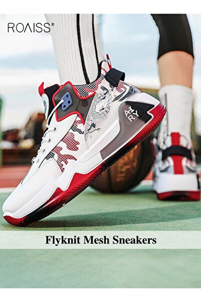 ROAISS Men Stylish Low Top Sneakers, Lightweight Breathable Trainers for Men,...