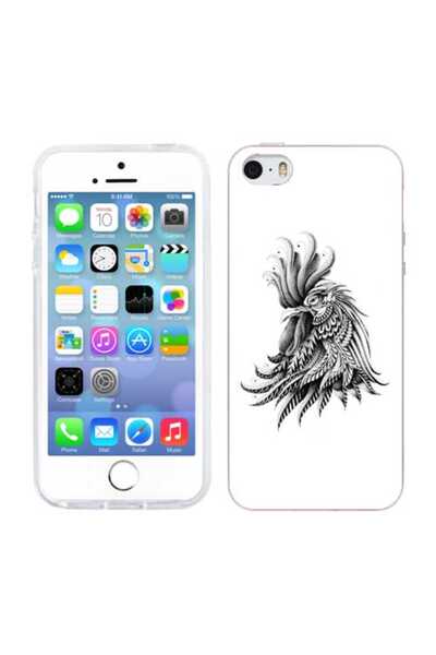 OEM Husa compatibila cu Apple iPhone 5S, iPhone 5 Silicon Gel Tpu Model Cocos...