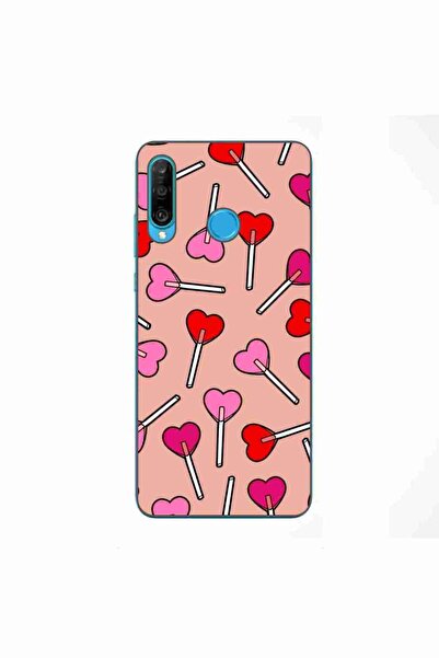 OEM Θήκη συμβατή με Huawei P30 Lite από σιλικόνη gel TPU με σχέδιο καρδιές Αγ...