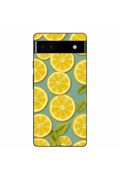 OEM Husa compatibila cu Google Pixel 6A Silicon Gel Tpu Model Summer Lemon Sl...