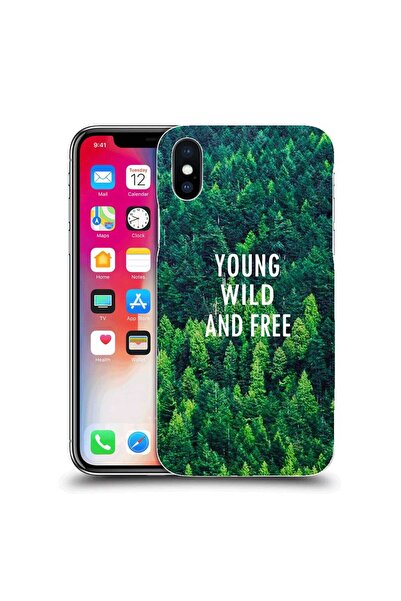 OEM Калъф, съвместим с Apple iPhone XS, силиконов гел TPU модел  "Див и свобо...