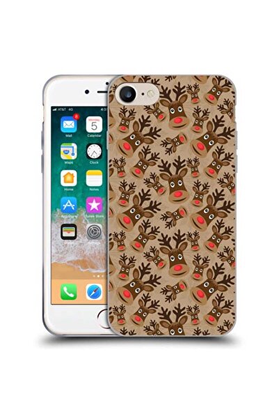 OEM Husa compatibila cu Apple iPhone 7 sau iPhone 8 Silicon Gel Tpu Model Rud...