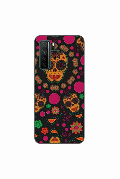 OEM Калъф, съвместим с Huawei P40 Lite 5G, силиконов гел TPU, с десен Хелоуин...