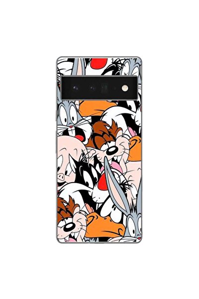 OEM Husa compatibila cu Google Pixel 6 Pro Silicon Gel Tpu Model Looney Tunes