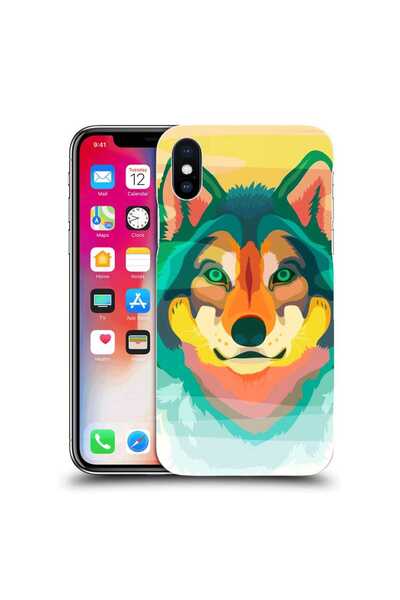 OEM Husa compatibila cu Apple iPhone XS Silicon Gel Tpu Model Desen Lup