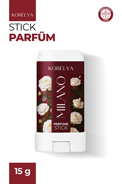KORELYA Stick Katı Parfüm Milano Beyaz Gül 15 g | Çiçeksi Katı Parfüm