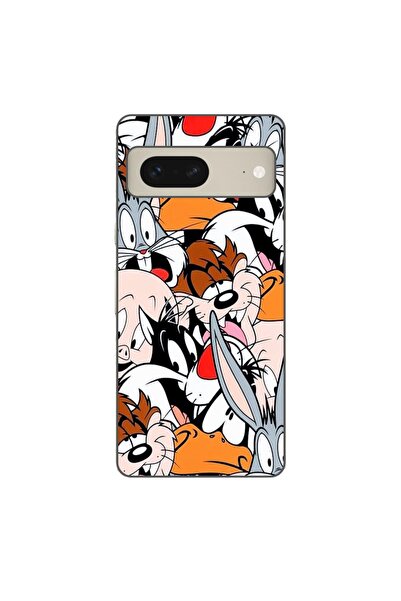 OEM Husa compatibila cu Google Pixel 7 Silicon Gel Tpu Model Looney Tunes