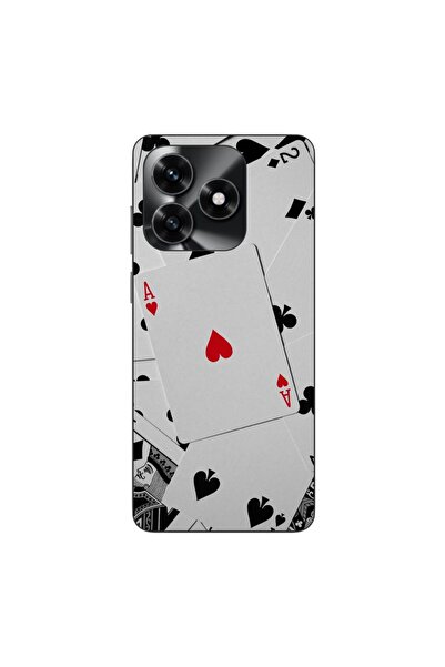 OEM Θήκη συμβατή με Honor X5c Plus από σιλικόνη gel TPU με σχέδιο τραπουλόχαρτων
