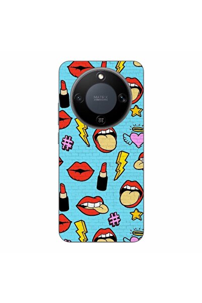 OEM Husa compatibila cu Honor Magic8 Lite Silicon Gel Tpu Model Pop Art Lips