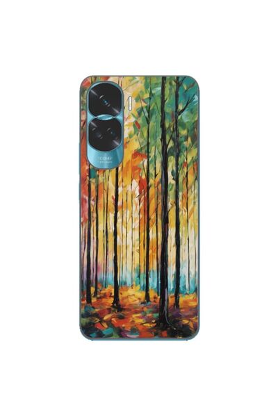 OEM Husa compatibila cu Honor 90 Lite 5G Silicon Gel Tpu Model Colored Forest...