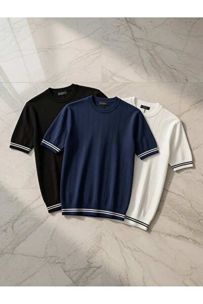 zs zaos fashion Πλεονεκτικό σετ 3 ανδρικών πλεκτών μπλουζών, αγοράστε 3 πάρτε...