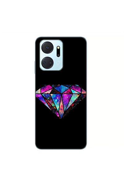 OEM Husa compatibila cu Honor X7a Silicon Gel Tpu Model Diamond Black