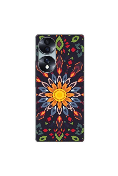 OEM Husa compatibila cu Honor 70 Silicon Gel Tpu Model Pixel Art Sun Mistery